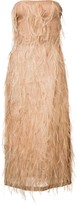 Thumbnail for your product : Jason Wu Organza Sleeveless Cocktail Dress With Feather Emb
