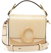 Thumbnail for your product : Chloé The C Mini Cracked Leather Shoulder Bag - Womens - Cream