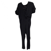 Thumbnail for your product : Reiss Silky black jumpsuit