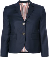 Thumbnail for your product : Thom Browne Single Breasted Sport Coat In Blue Wool Twill