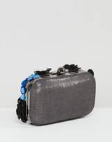 Thumbnail for your product : Park Lane Handmade Floral Embellished Structured Clutch Bag