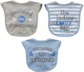 Thumbnail for your product : Neat Solutions Aspirational 3-Piece Heather Bib Set in Grey/Blue