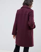 Thumbnail for your product : ASOS Design DESIGN twill smart coat-Purple