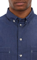 Thumbnail for your product : Armani Collezioni Double Chest-Pocket Chambray Shirt
