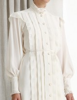 Thumbnail for your product : Zimmermann Pleated Frill Midi