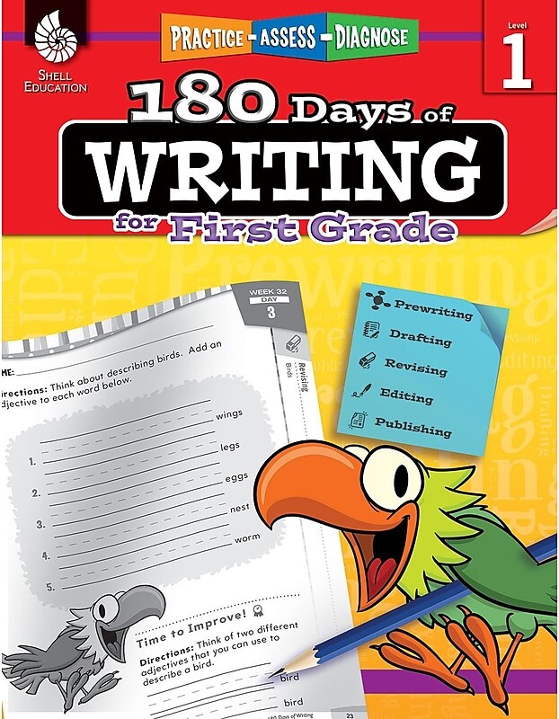 Shell Education 180 Days of Writing, Grade 1
