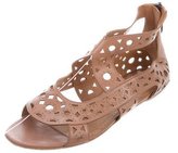 Thumbnail for your product : Alaia Multistrap Laser Cut Sandals