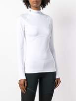 Thumbnail for your product : adidas by Stella McCartney branded collar sports top