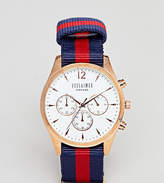 Thumbnail for your product : Reclaimed Vintage Inspired Chronograph Canvas Watch In Stripe Exclusive To ASOS