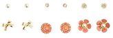 Thumbnail for your product : Charlotte Russe Floral Mix Stud Earring Set