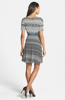 Thumbnail for your product : Donna Morgan Print Fit & Flare Jersey Dress (Regular & Petite)