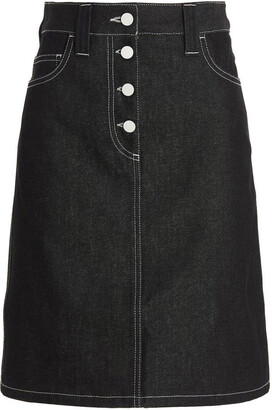 Sunnei Logo Jacquard Midi Skirt - ShopStyle