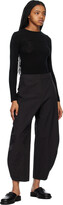 Thumbnail for your product : AMOMENTO Black Curved Leg Trousers