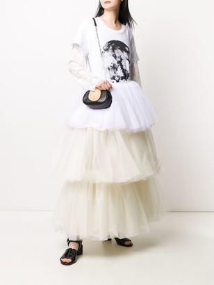 MM6 MAISON MARGIELA Two-Tone Tulle Tiered Skirt