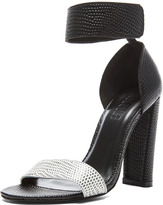 Thumbnail for your product : Hari NICHOLAS Lizard Heels in Black & White