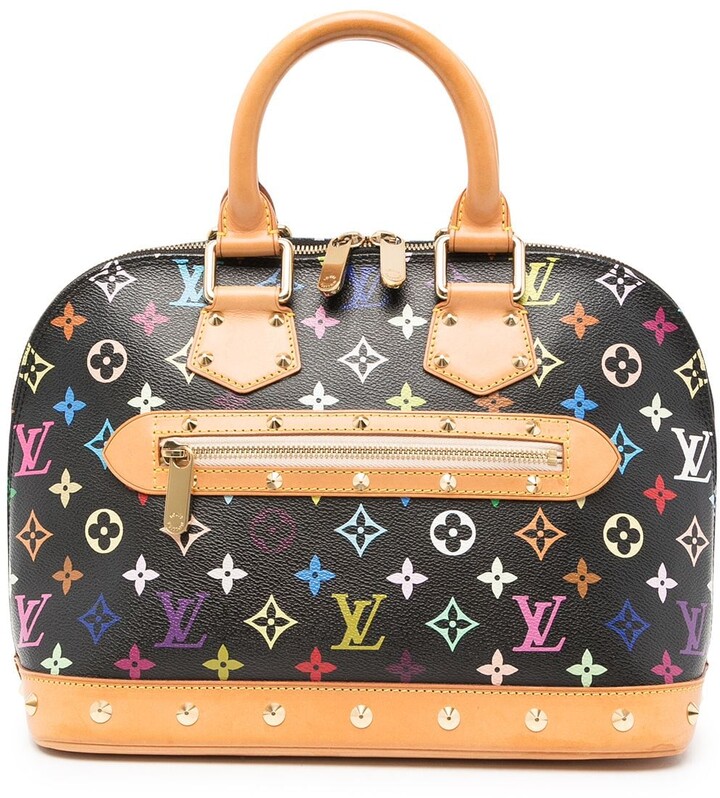 Louis Vuitton Alma Beige Patent Leather Handbag (Pre-Owned)