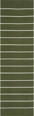 Erin Gates by Momeni River Fine Green Hand Woven PET Indoor Outdoor Rug