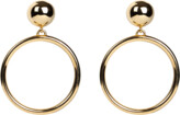 Thumbnail for your product : Ben-Amun Round Topcircle Drop Gold Clip-On Earrings