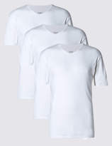 Thumbnail for your product : M&S CollectionMarks and Spencer 3 Pack Cotton Short Sleeve Vest
