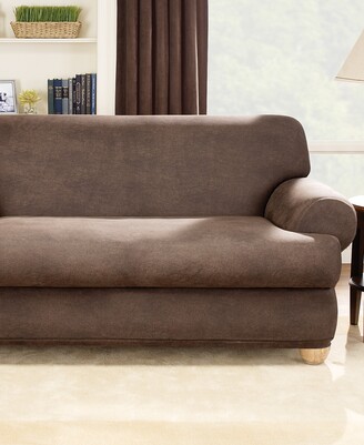 Sure Fit Stretch Faux Leather Separate Seat Sofa Slipcover