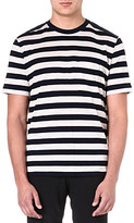 Thumbnail for your product : Lanvin Striped panelled t-shirt - for Men