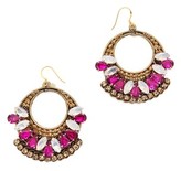 Thumbnail for your product : Deepa Gurnani Crystal Hoop Earrings
