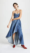 Thumbnail for your product : Jonathan Simkhai Classic Denim Bustier Dress