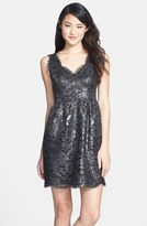 Thumbnail for your product : Shoshanna 'Sierra' Foiled Lace Fit & Flare Dress