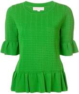 Thumbnail for your product : MICHAEL Michael Kors textured ruffle trim top