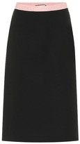 Thumbnail for your product : Gucci Wool-blend jersey midi skirt