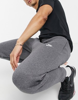 Nike Club cuffed joggers in dark grey - ShopStyle Trousers