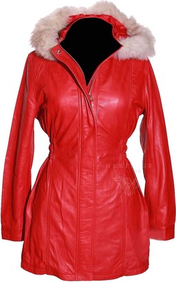 Real fur hooded coat uk Clearance