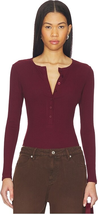 SNDYS Henley Bodysuit