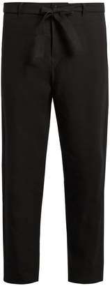 TOMORROWLAND Wide-leg cropped linen trousers
