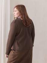 Thumbnail for your product : Faux Suede Mxed-Media Jacket - Addition Elle