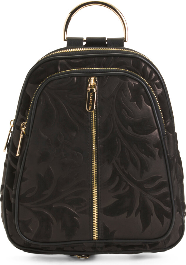 Valentina Made In Italy Leather Sling Backpack With Center Zip ShopStyle