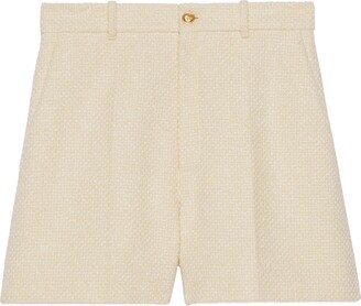 Gucci Cotton viscose tweed shorts