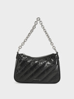 Thumbnail for your product : Charles & Keith Panelled Chain Handle Crossbody Bag