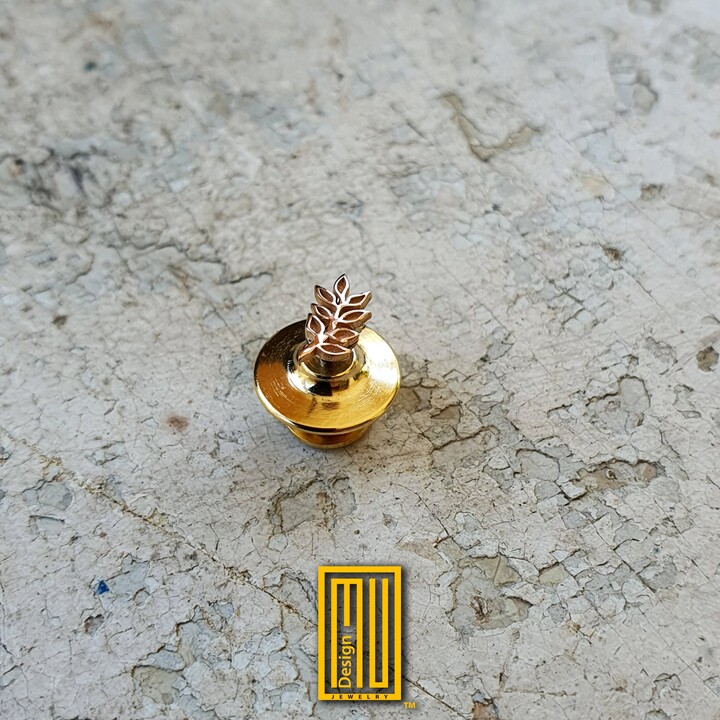 Master Degree Acacia Lapel Pin Sterling Silver Or Gold