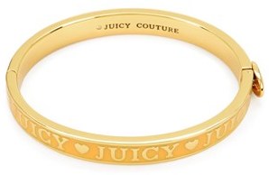 Juicy Couture Enamel Juicy Hinged Bangle Bracelet