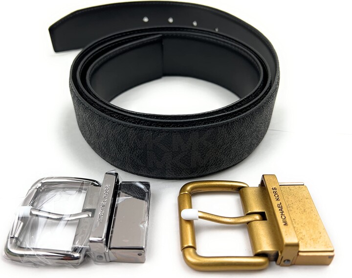 Buy MICHAEL Michael Kors Brown  Black Logo Reversible Belt for Men Online   Tata CLiQ Luxury
