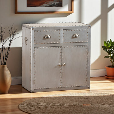 Beachcrest Home Gofried 2 Door Accent Cabinet