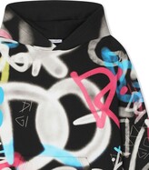 Thumbnail for your product : Dolce & Gabbana Children Graffiti-Print Cotton Hoodie