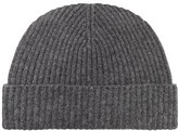Thumbnail for your product : Johnstons of Elgin Ribbed Cashmere Beanie - Charcoal