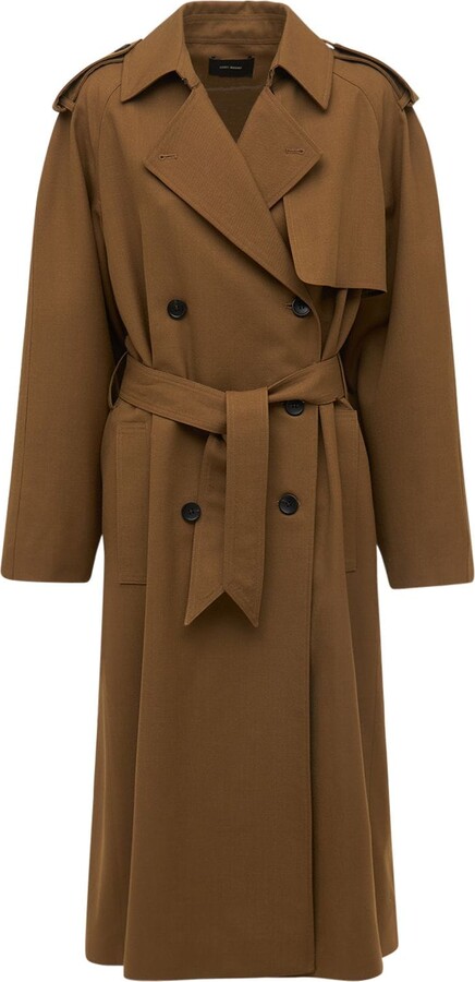 Isabel Marant Jepson wool trench coat - ShopStyle