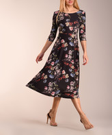 three quarter sleeve dresses cocktail dress