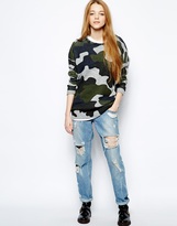 Thumbnail for your product : Only Camo Print Sweatshirt