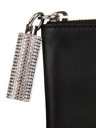 Christopher Kane Leather and swarovski pouch
