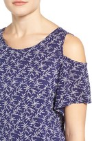 Thumbnail for your product : Lucky Brand Women's Cold Shoulder Print Top