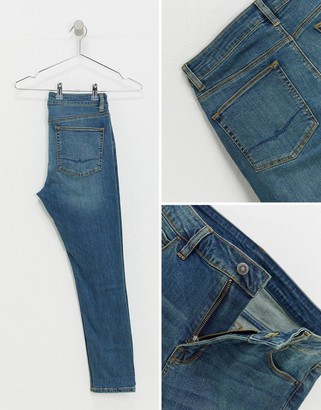 ASOS DESIGN cropped super skinny jeans in vintage dark wash
